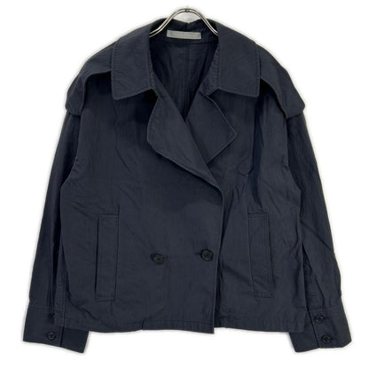 theory luxe セオリーリュクス 03-5109615 25年製 ネイビー Loe kirs ten Coat ショートトレンチコート ジャケット