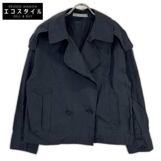 theory luxe セオリーリュクス 03-5109615 25年製 ネイビー Loe kirs ten Coat ショートトレンチコート ジャケット