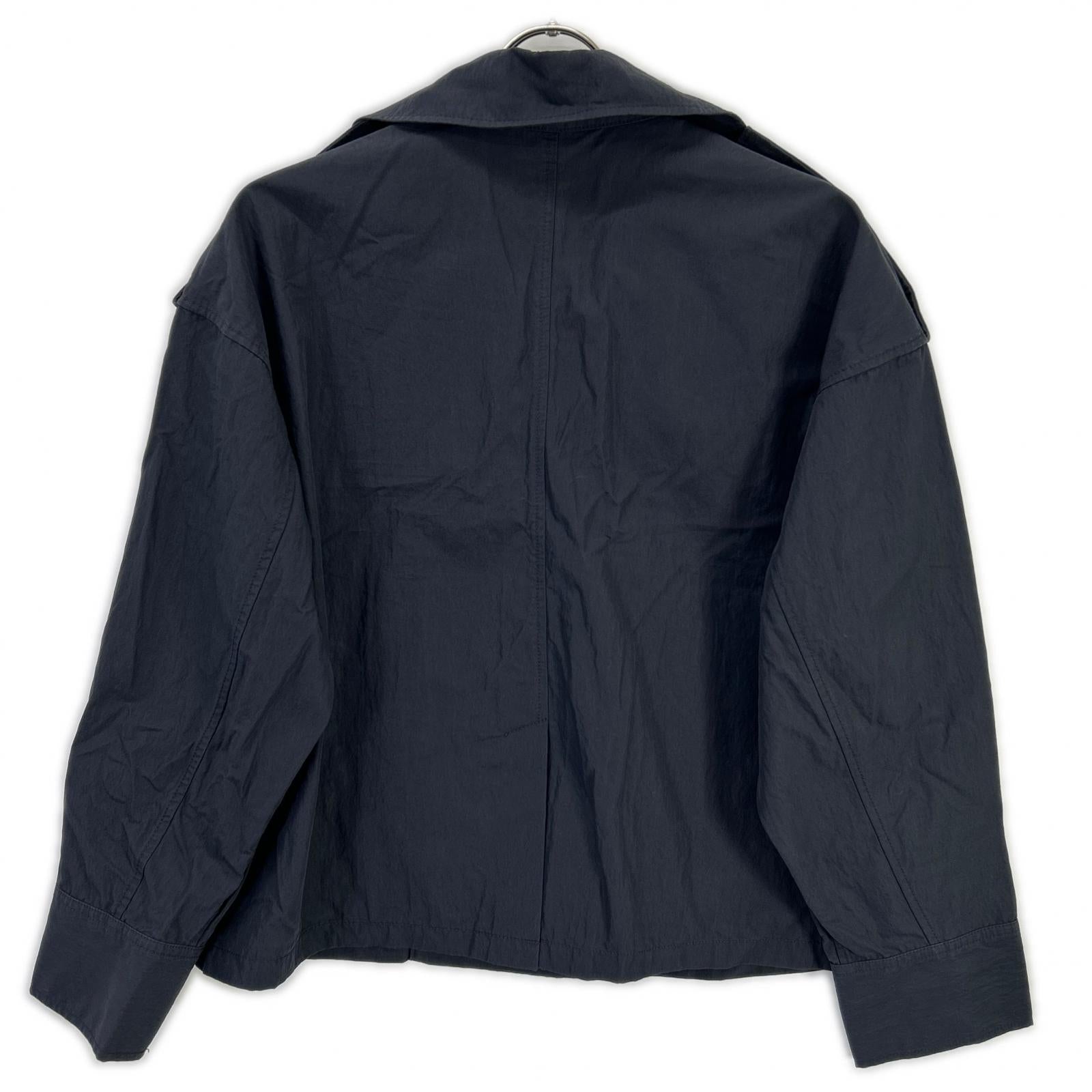 theory luxe セオリーリュクス 03-5109615 25年製 ネイビー Loe kirs ten Coat ショートトレンチコート ジャケット