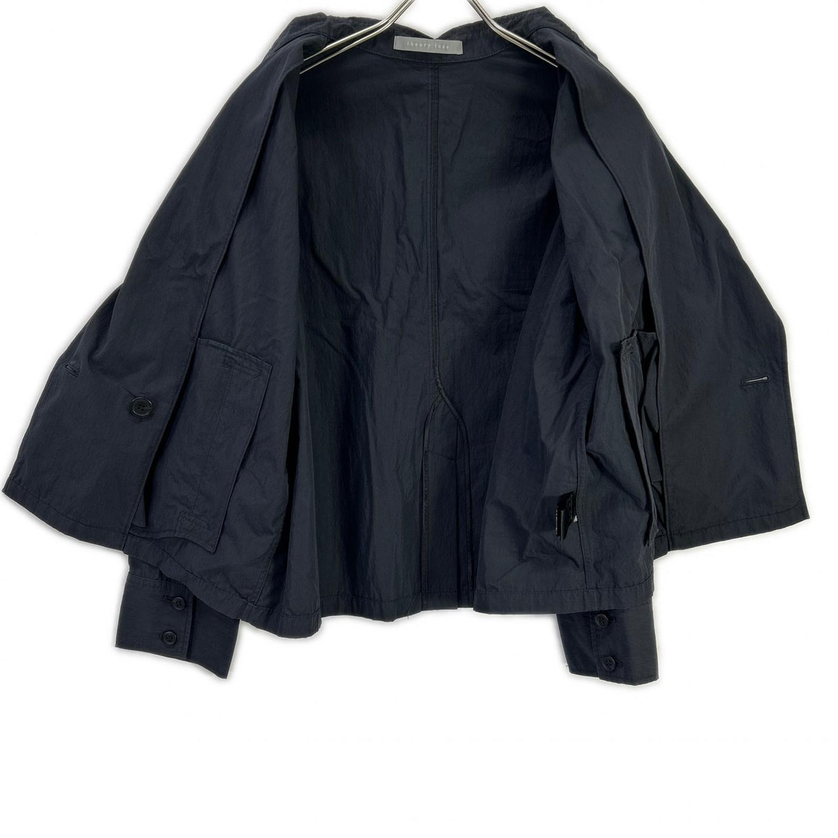 theory luxe Theory Luxe 03-5109615 made in 2025 navy Loe kirs ten Coat short trench coat jacket