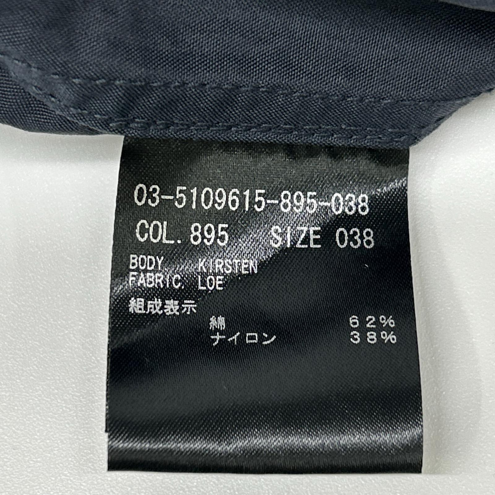 theory luxe セオリーリュクス 03-5109615 25年製 ネイビー Loe kirs ten Coat ショートトレンチコート ジャケット