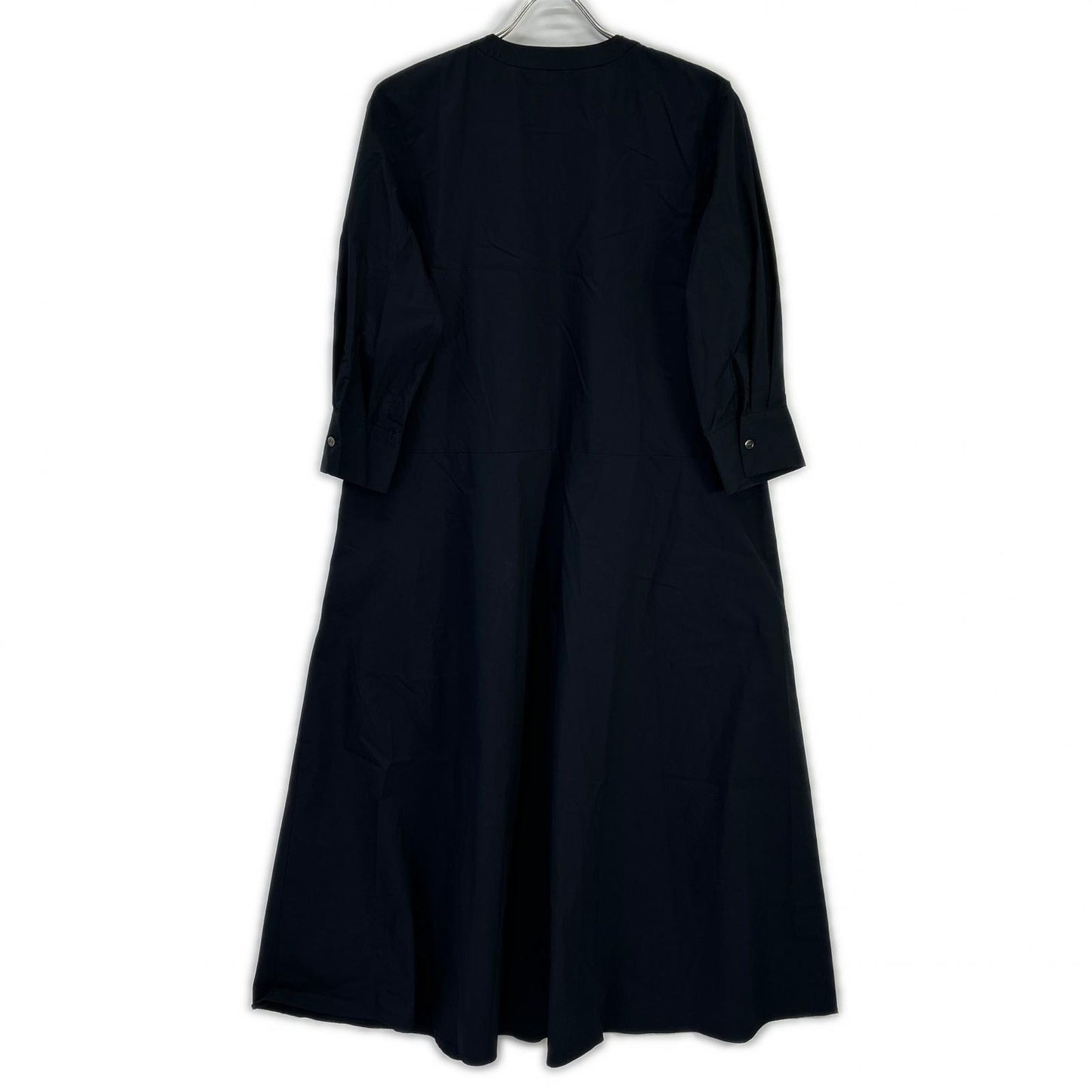 theory luxe セオリーリュクス 03-4105512 24年製 ネイビー Tech Poplin Stania バンドカラーシャツワンピース ワンピース