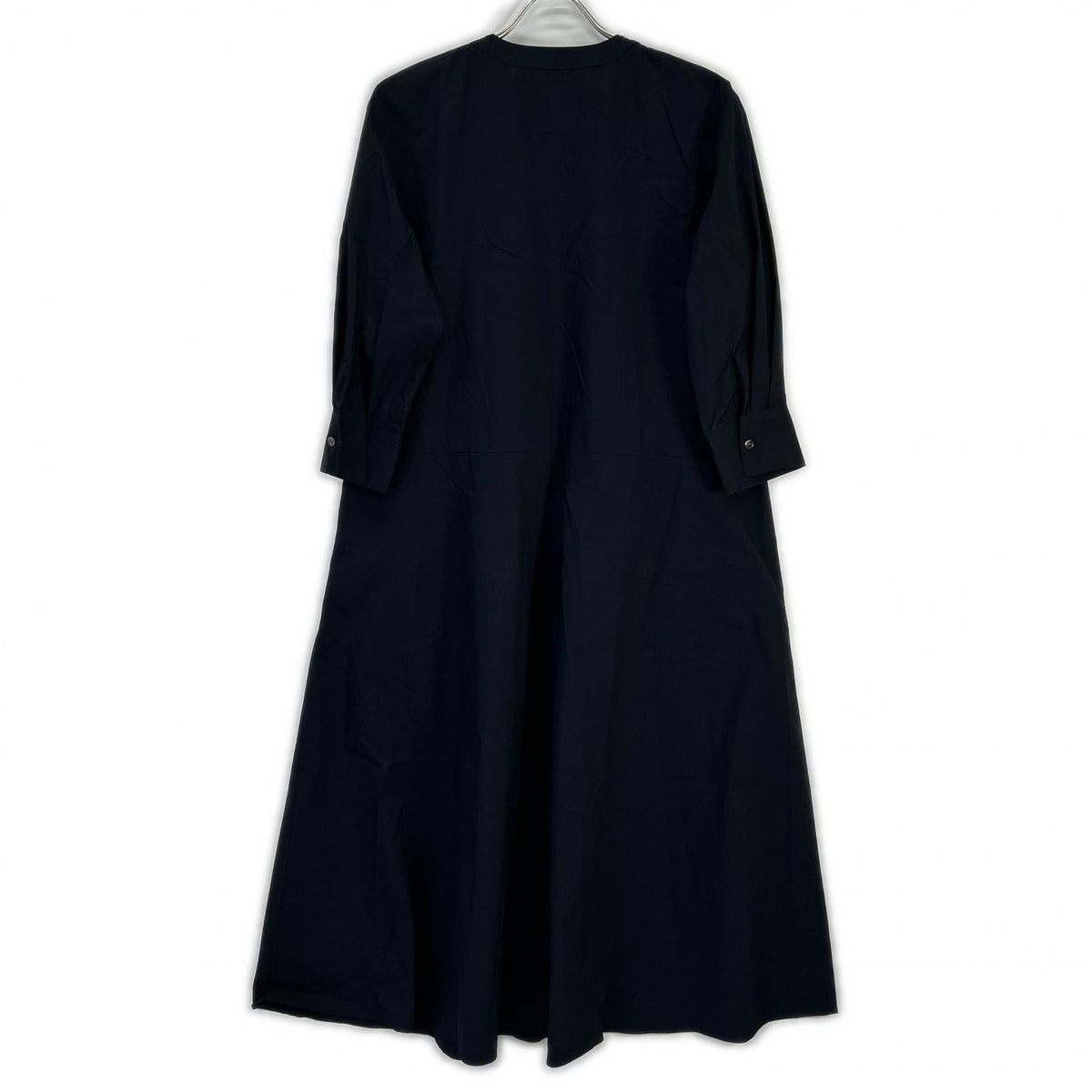 theory luxe セオリーリュクス 03-4105512 24年製 ネイビー Tech Poplin Stania バンドカラーシャツワンピース ワンピース