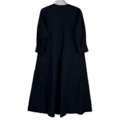 theory luxe セオリーリュクス 03-4105512 24年製 ネイビー Tech Poplin Stania バンドカラーシャツワンピース ワンピース