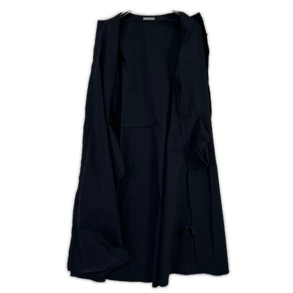 theory luxe セオリーリュクス 03-4105512 24年製 ネイビー Tech Poplin Stania バンドカラーシャツワンピース ワンピース