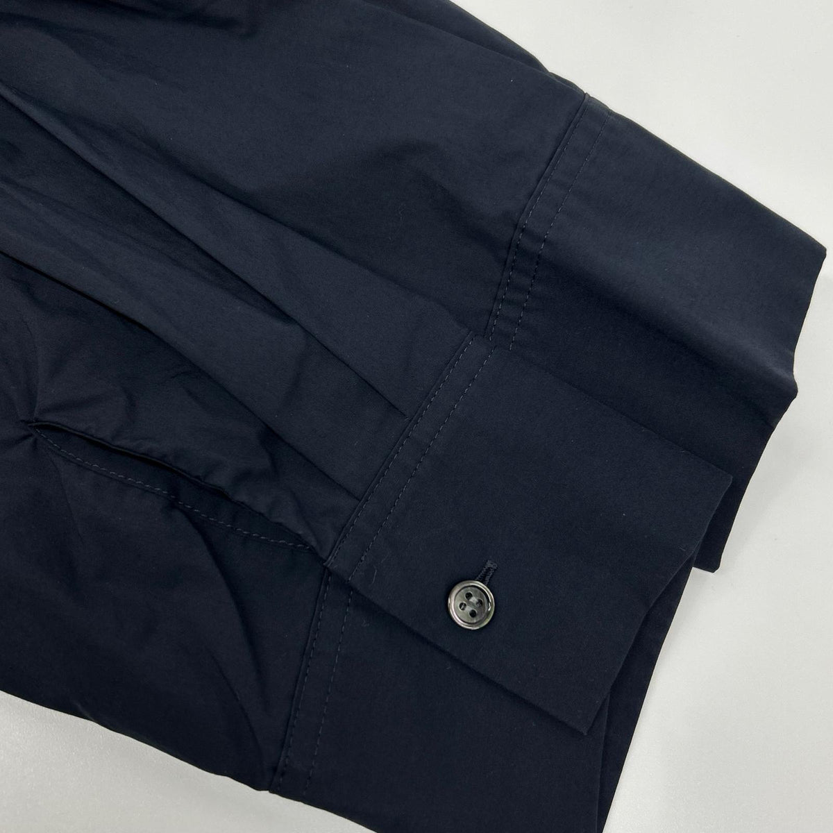 theory luxe セオリーリュクス 03-4105512 24年製 ネイビー Tech Poplin Stania バンドカラーシャツワンピース ワンピース