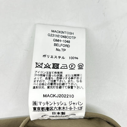 MACKINTOSH 马金托什 GMH-1048 23SS 米色 BELFORD 单排扣风衣/巴尔玛肯风衣 大衣
