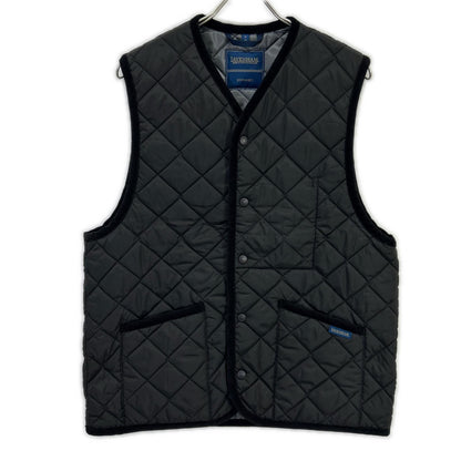 【×SOPHNET.】LV10056 24AW Made in England Black OVERSIZED THORNHAM Oversized Quilted Vest Vest M/38 Men's