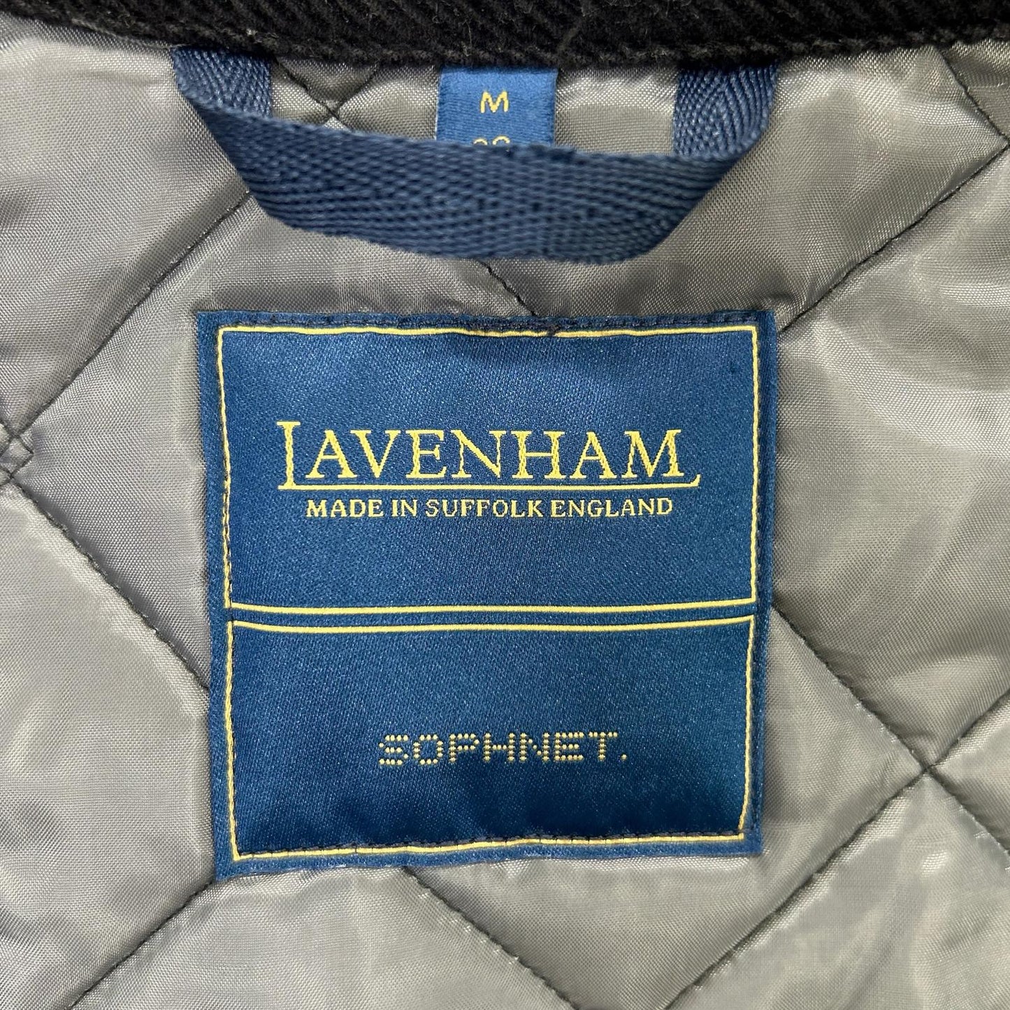 【×SOPHNET.】LV10056 24AW Made in England Black OVERSIZED THORNHAM Oversized Quilted Vest Vest M/38 Men's