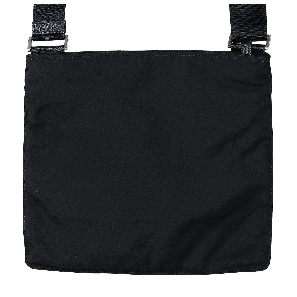 PRADA プラダ 【美品】VA0859 TESSUTO+SAFFIANO テスートナイロン/サフィアーノ メタルスカル トライアングルプレート ショルダーバッグ
