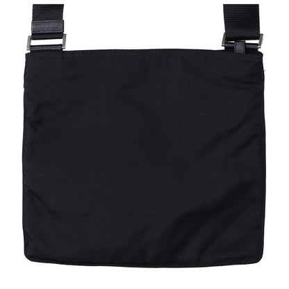 PRADA プラダ 【美品】VA0859 TESSUTO+SAFFIANO テスートナイロン/サフィアーノ メタルスカル トライアングルプレート ショルダーバッグ