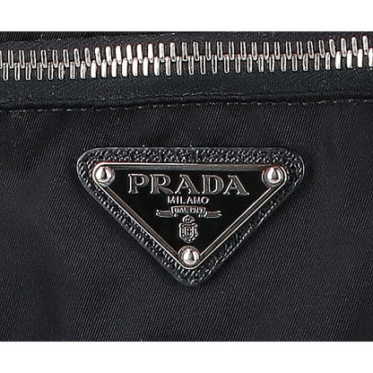 PRADA プラダ 【美品】VA0859 TESSUTO+SAFFIANO テスートナイロン/サフィアーノ メタルスカル トライアングルプレート ショルダーバッグ