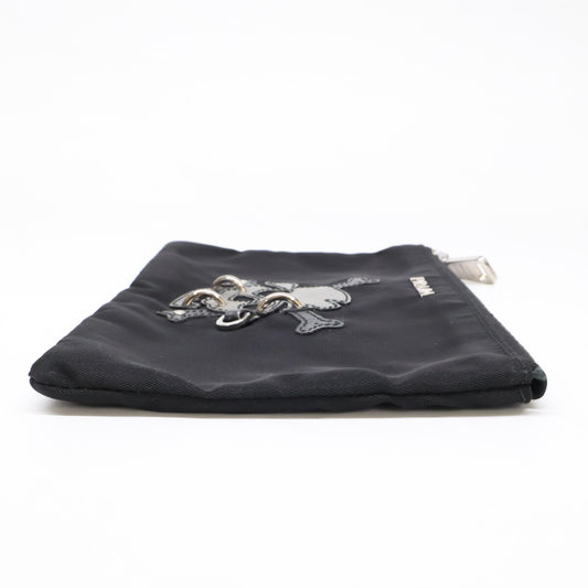 PRADA プラダ 【美品】2M1214 TESSUTO SKULL テスートナイロン スカルデザイン ミニ ポーチ