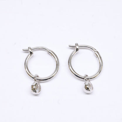 MISSOMA ミッソマ 【美品】925 テニスチャーム ミニ フープ ピアス