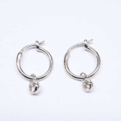MISSOMA ミッソマ 【美品】925 テニスチャーム ミニ フープ ピアス