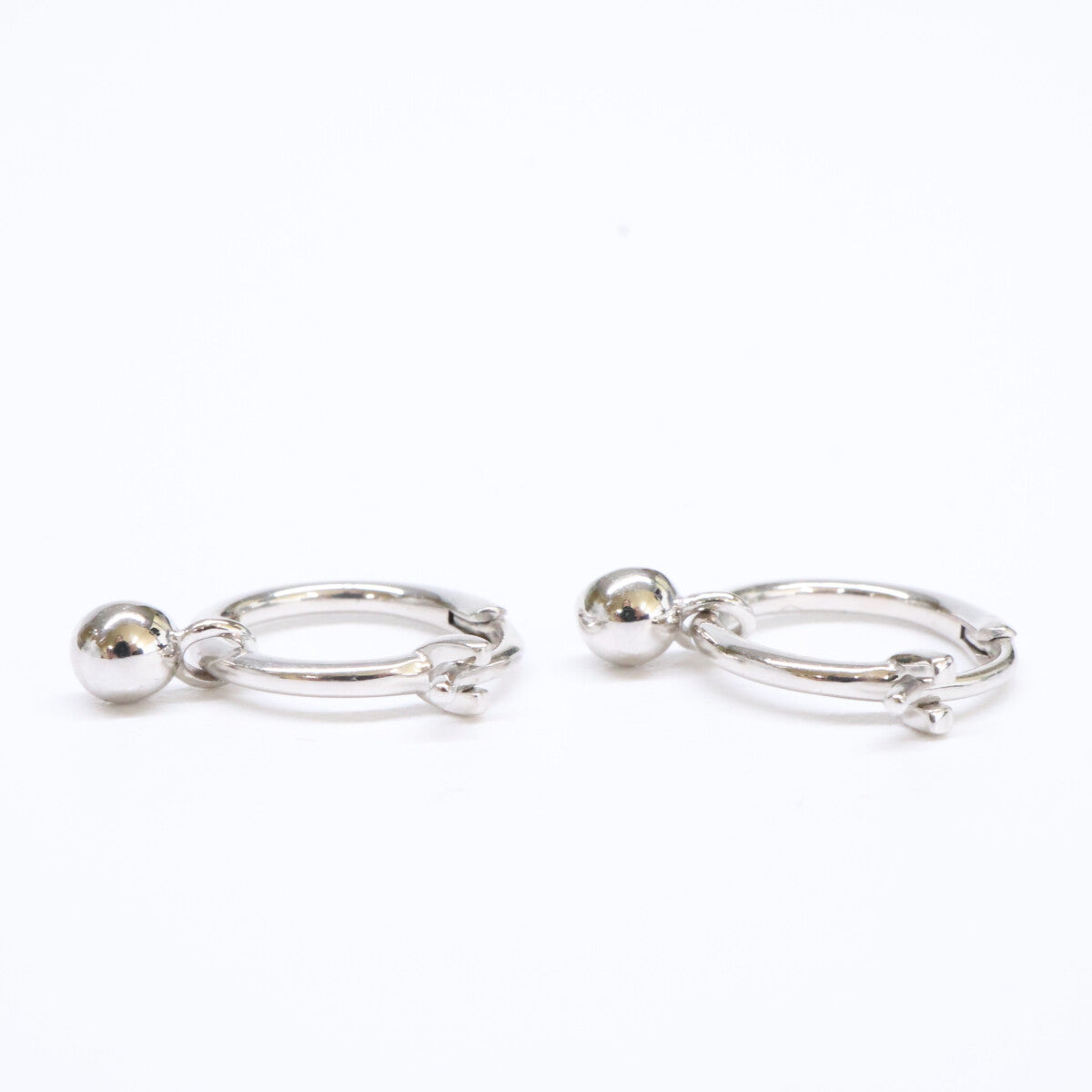 MISSOMA ミッソマ 【美品】925 クリアストーン チャーム ミニフープ ピアス