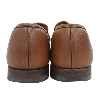 Crockett&Jones クロケット＆ジョーンズ 376ラスト TAN PEBBLE GRAIN CITY SOLE HARVARD2 コインローファー メンズ ブラウン 9 1/2 E シューズ