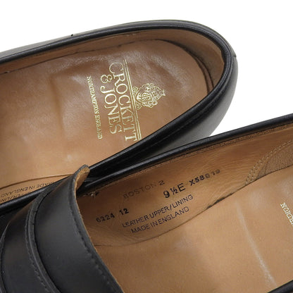 Crockett&Jones Crockett&Jones 376楦 小牛皮 BOSTON2 便士乐福鞋 男士 黑色 9 1/2 E 6224 鞋子