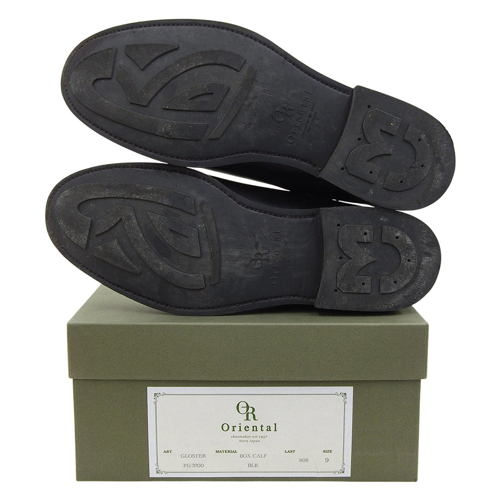 ORIENTAL　SHOES オリエンタルシューズ 808ラスト GLOSTER サイドゴア チェルシーブーツ メンズ ボックスカーフ ブラック 9 FG3700 シューズ