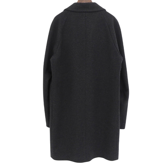 Men's Melton Wool Chester Coat - Black XL