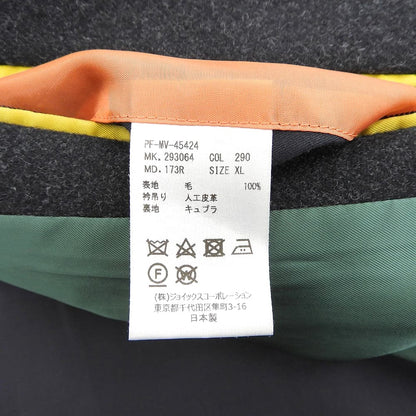 メルトンウール チェスターコート メンズ ブラック XL コート XL メンズ