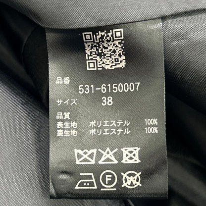 ADORE アドーア 25年製 531-6150007 ブラック ポリエステル ドルマンスリーブ マトラッセトリプルクロスノーカラージャケット ジャケット