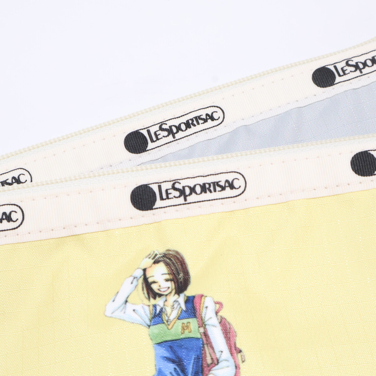 LESPORTSAC レスポートサック 【美品】1170HE81 りぼん70周年記念 天使なんかじゃない WRISTLET POUCH W/CHARM リストレット付 ナイロン ポーチ 3点セット ポーチ