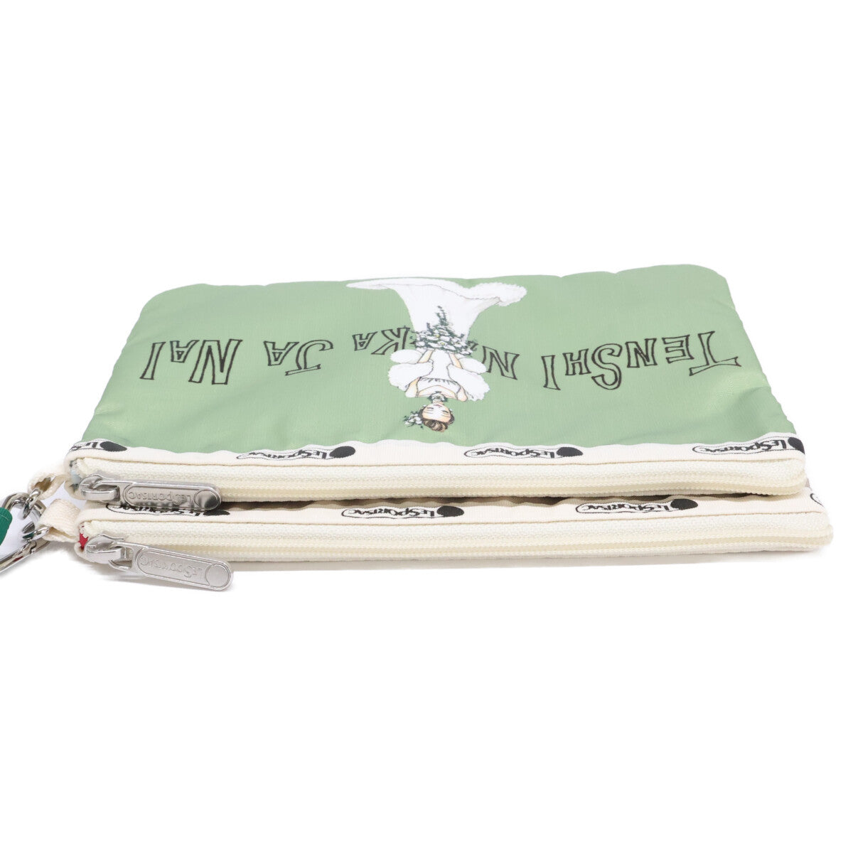 LESPORTSAC レスポートサック 【美品】1170HE81 りぼん70周年記念 天使なんかじゃない WRISTLET POUCH W/CHARM リストレット付 ナイロン ポーチ 3点セット ポーチ
