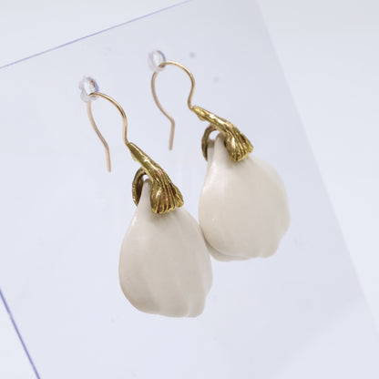 PLANT/PLANT プラントプラント 【美品】K10 Poppy Petal Hook ポピーペタル アシンメトリーフック ピアス