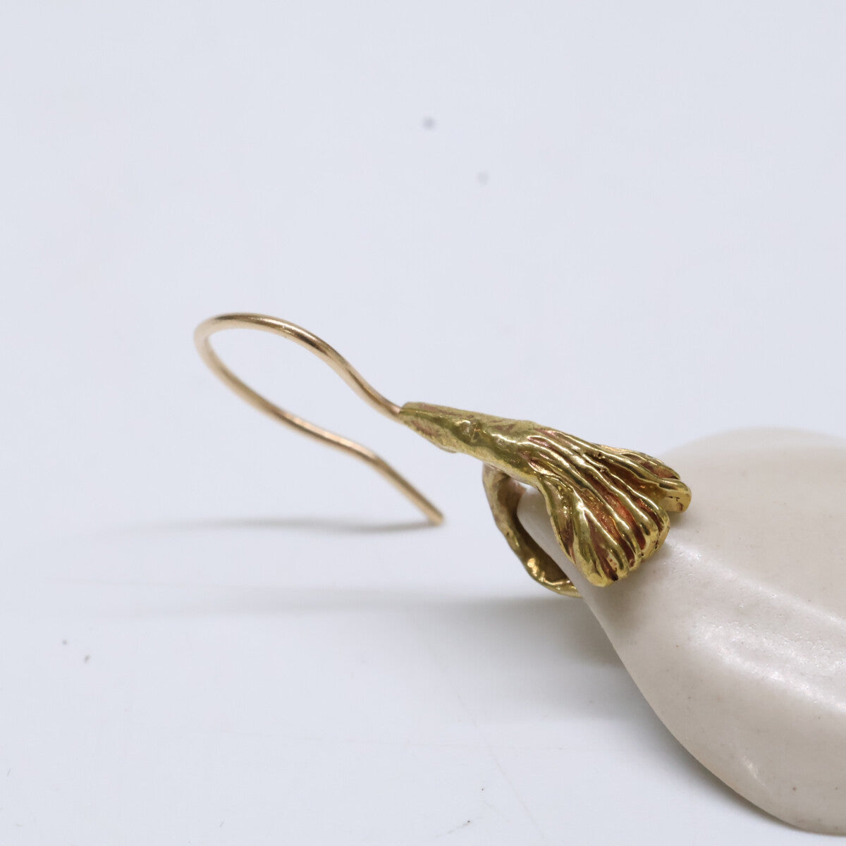 PLANT/PLANT プラントプラント 【美品】K10 Poppy Petal Hook ポピーペタル アシンメトリーフック ピアス