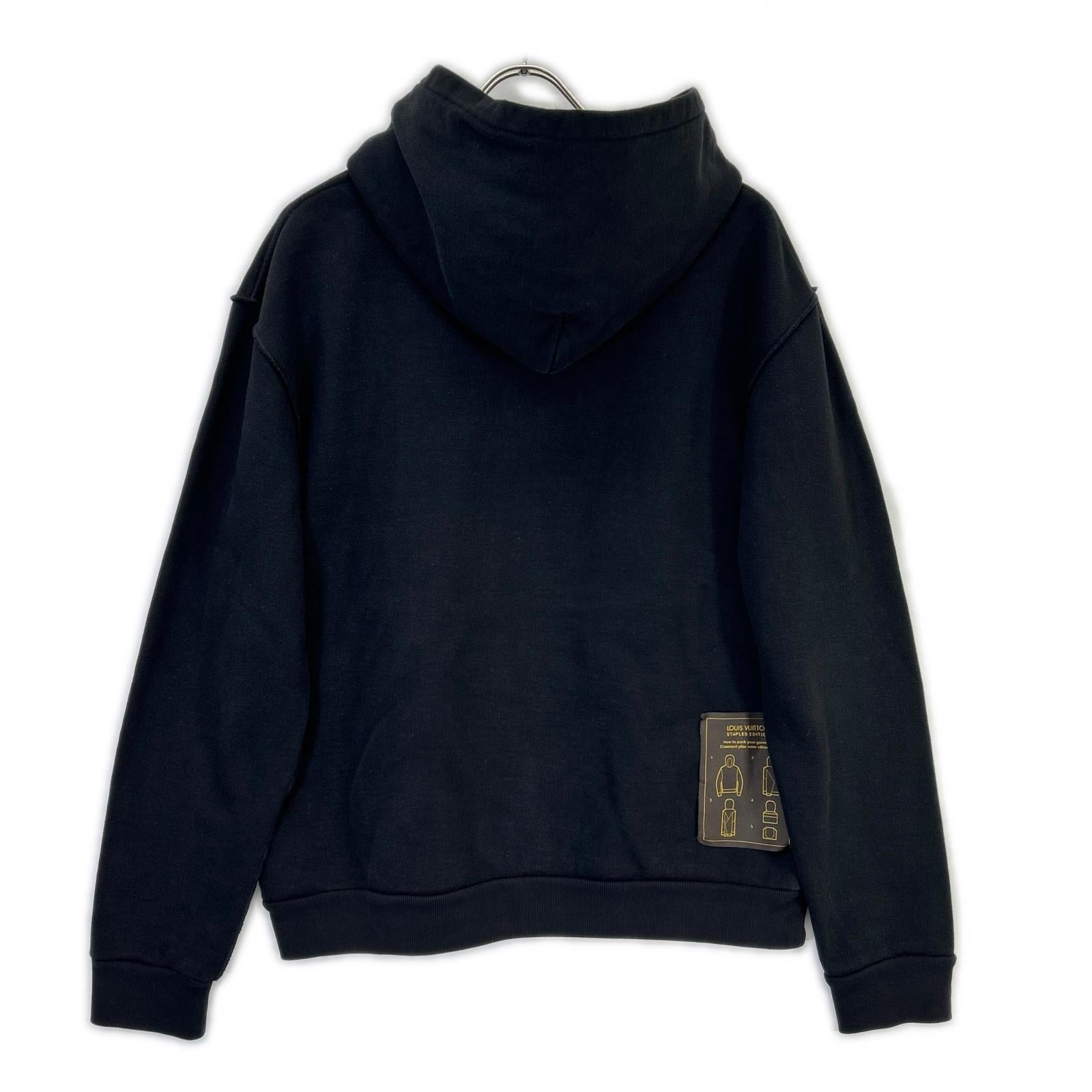 RM222Q NPH HIY48W 22AW 黑色 Staples Edition Inside Out 套头连帽衫 上衣 L 男士