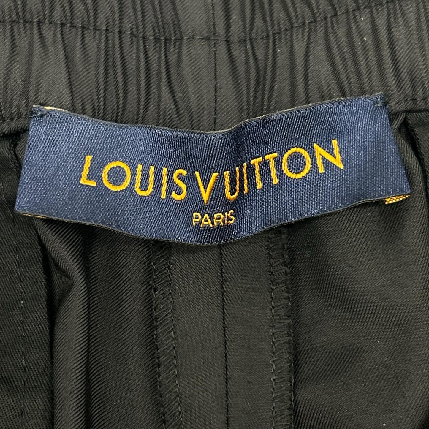 LOUIS VUITTON ルイヴィトン HKP03WZJN ブラック レザーパッチナイロンパンツ ボトムス
