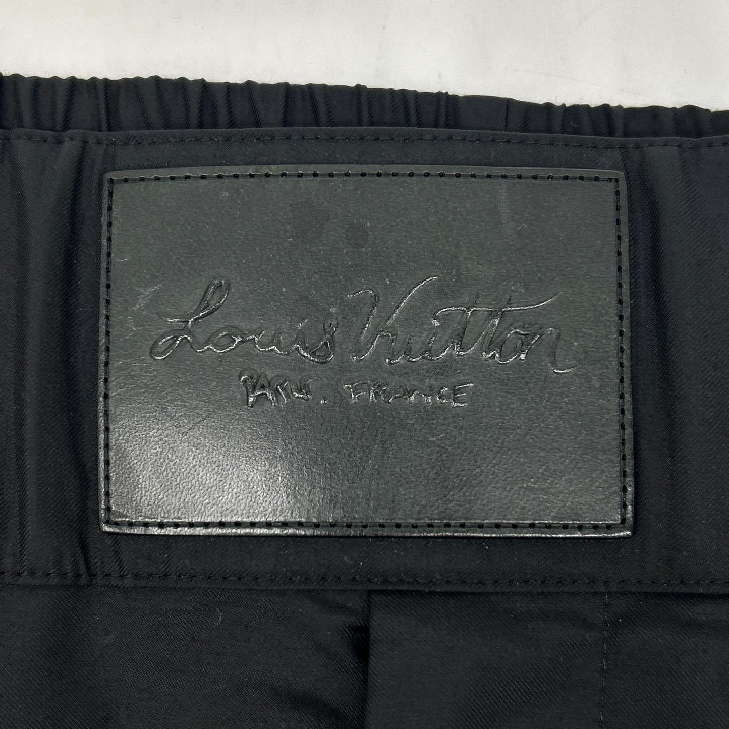 LOUIS VUITTON ルイヴィトン HKP03WZJN ブラック レザーパッチナイロンパンツ ボトムス