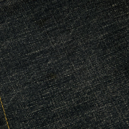 LOUIS VUITTON ルイヴィトン インディゴ LVロゴ刺繍 モノグラムレザーパッチ ジップフライデニムパンツ ボトムス
