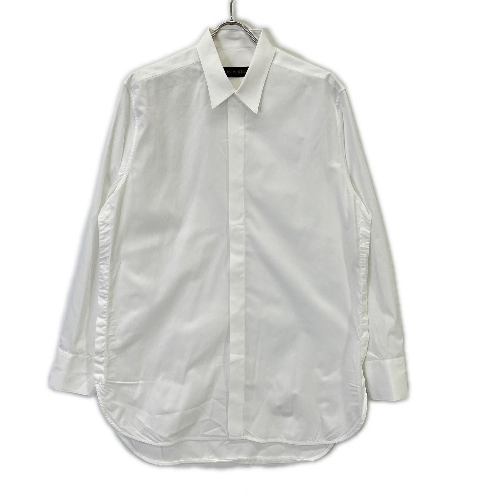 路易威登 LOUIS VUITTON RM172 BIT HDS80W 17AW 白色 棉质 长袖衬衫 上衣