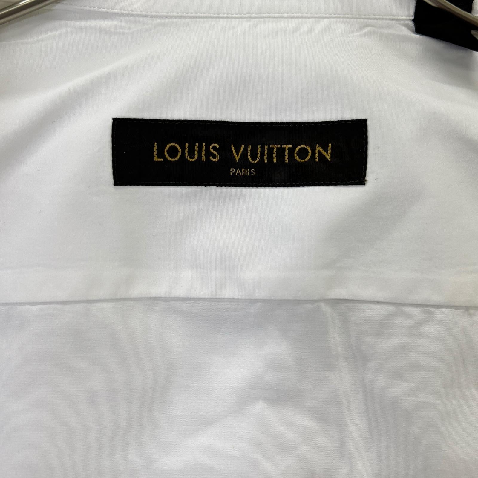 LOUIS VUITTON ルイヴィトン RM172 BIT HDS80W 17AW ホワイト コットン 長袖シャツ トップス