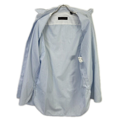 LOUIS VUITTON ルイヴィトン RM172 DOH HDS80W 17AW ライトブルー コットン ストライプ長袖シャツ トップス