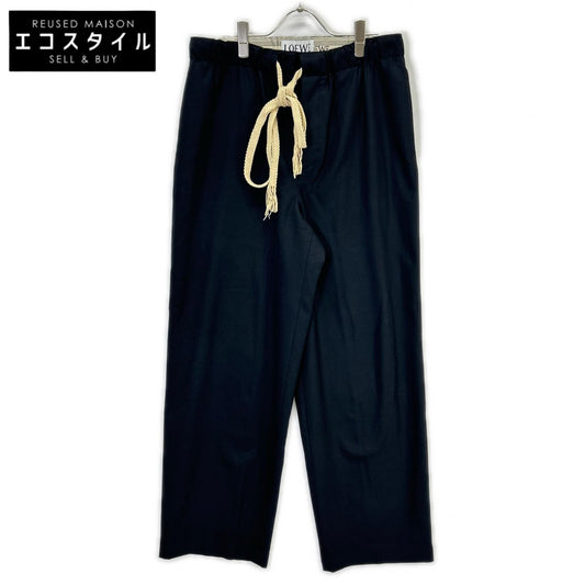 LOEWE H526Y04W02 Black Drawstring Pants Bottoms