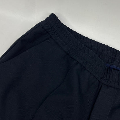 MONCLER Moncler Made in 2019 Navy wool PANTALONE SPORTIVO rolled-up slacks pants Bottoms
