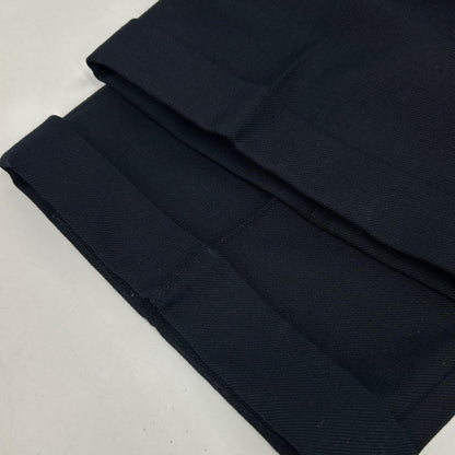 MONCLER Moncler Made in 2019 Navy wool PANTALONE SPORTIVO rolled-up slacks pants Bottoms