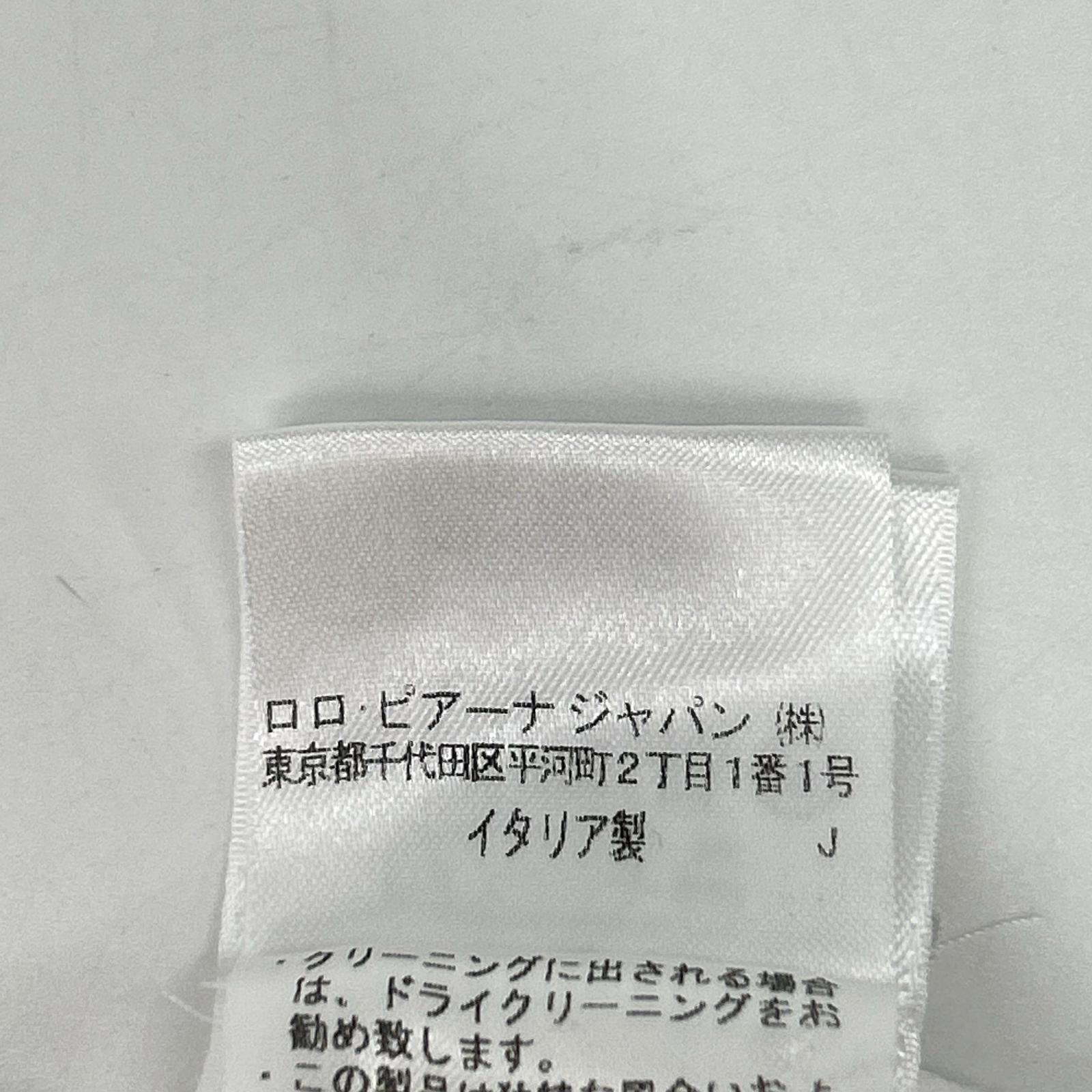 Loro Piana ロロピアーナ FAI1311 オプティカルホワイト プルオーバー長袖ポロシャツ トップス