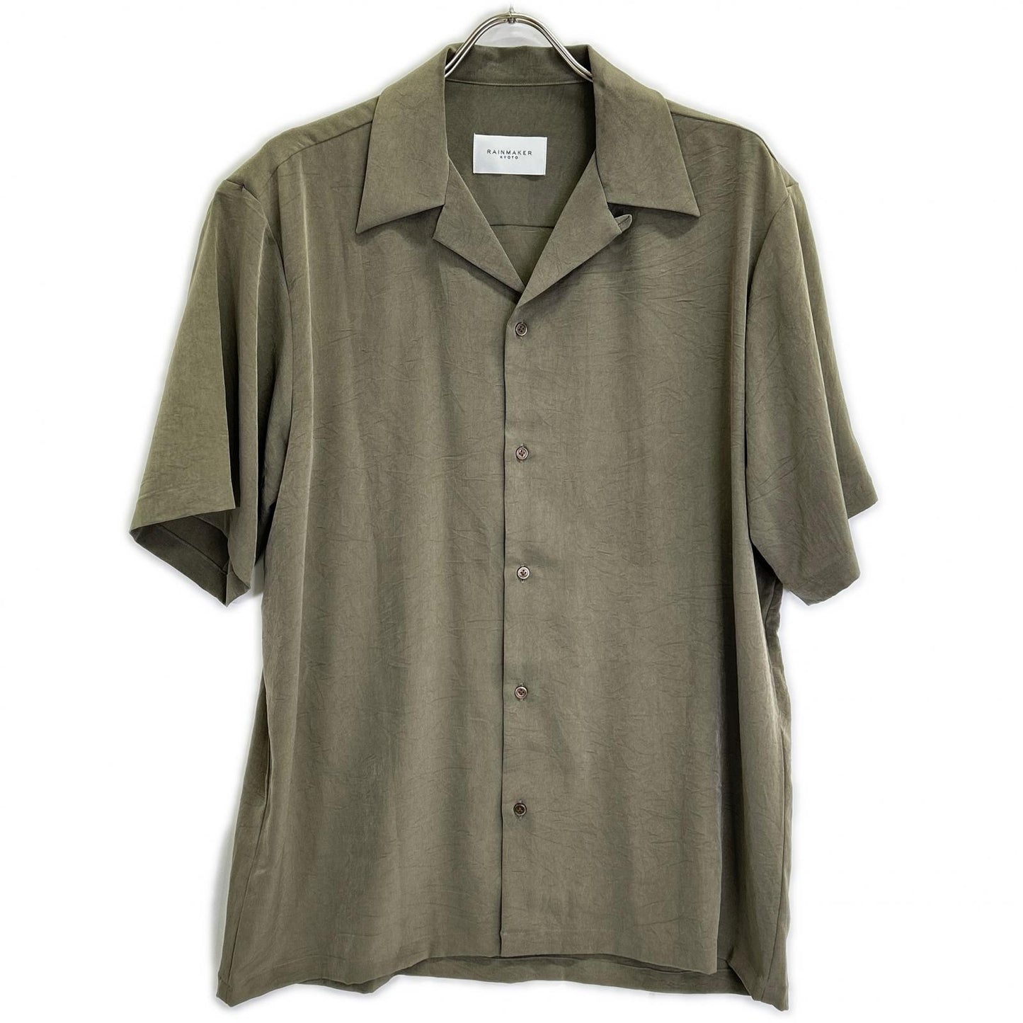 RM251-024 25SS ﾄｰﾌﾟ/ｶｰｷ OPEN COLLAR S/S SHIRT 半袖ｼｬﾂ トップス 46 メンズ
