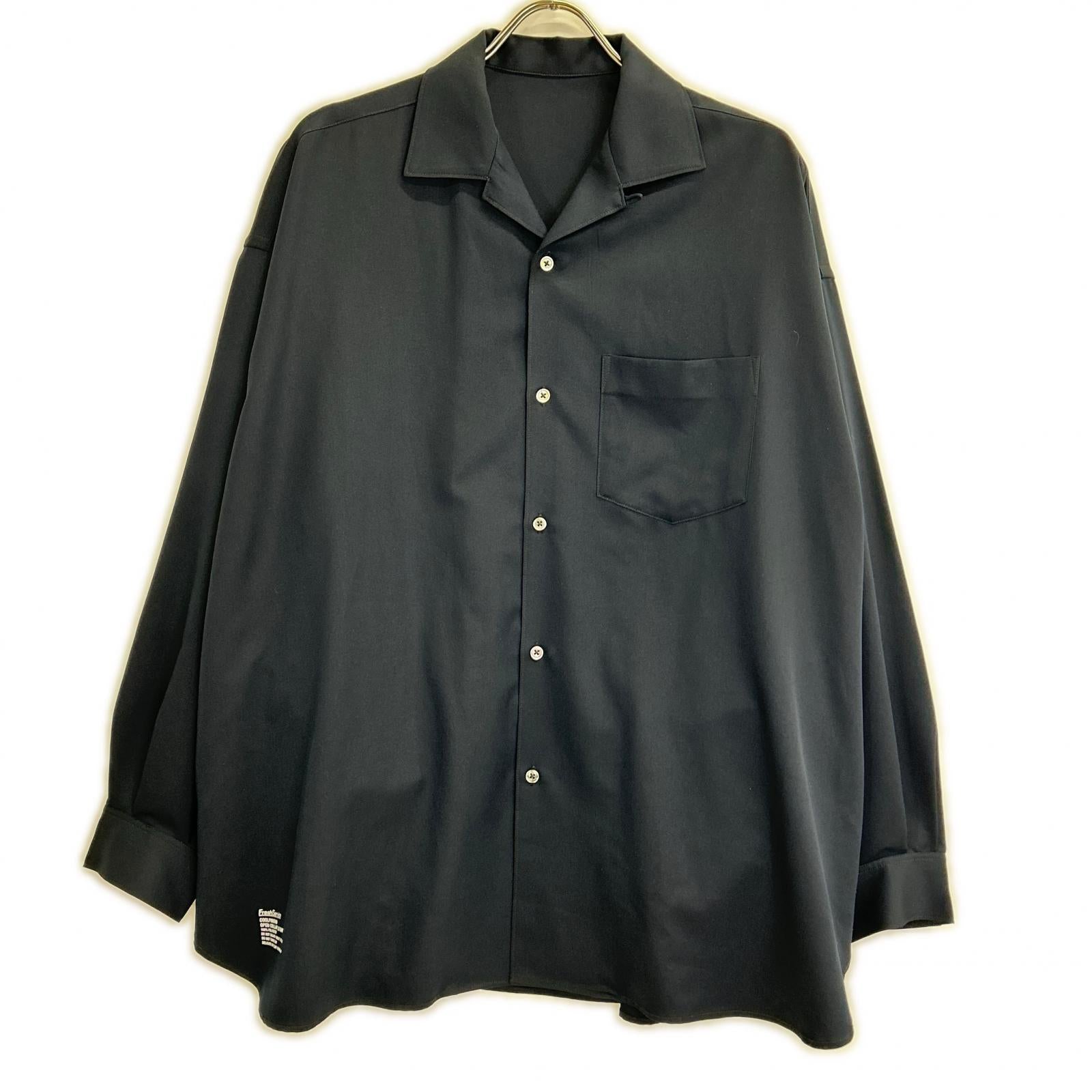 FSW-23-SH-109 Navy Micro Typewriter Corporate Regular Collar Shirt Long Sleeve Shirt Tops M Men's