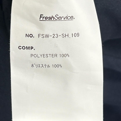 FSW-23-SH-109 Navy Micro Typewriter Corporate Regular Collar Shirt Long Sleeve Shirt Tops M Men's