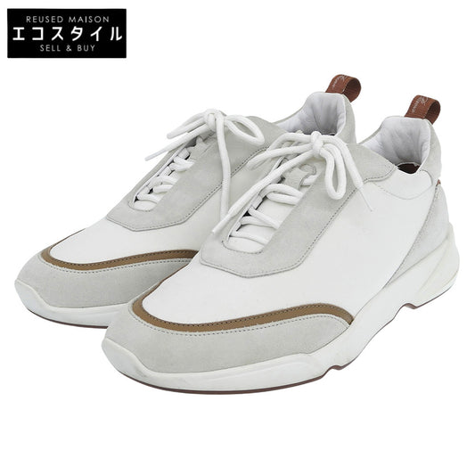 Loro Piana ロロピアーナ Modular Walk モジュラー ウォーク スニーカー レザー×スエード シューズ メンズ ホワイト 40 シューズ
