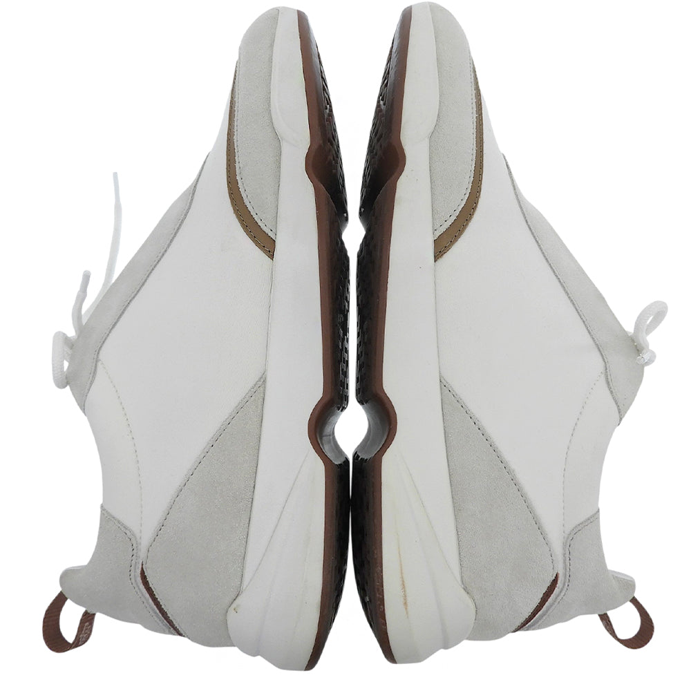 Loro Piana ロロピアーナ Modular Walk モジュラー ウォーク スニーカー レザー×スエード シューズ メンズ ホワイト 40 シューズ