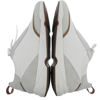 Loro Piana ロロピアーナ Modular Walk モジュラー ウォーク スニーカー レザー×スエード シューズ メンズ ホワイト 40 シューズ