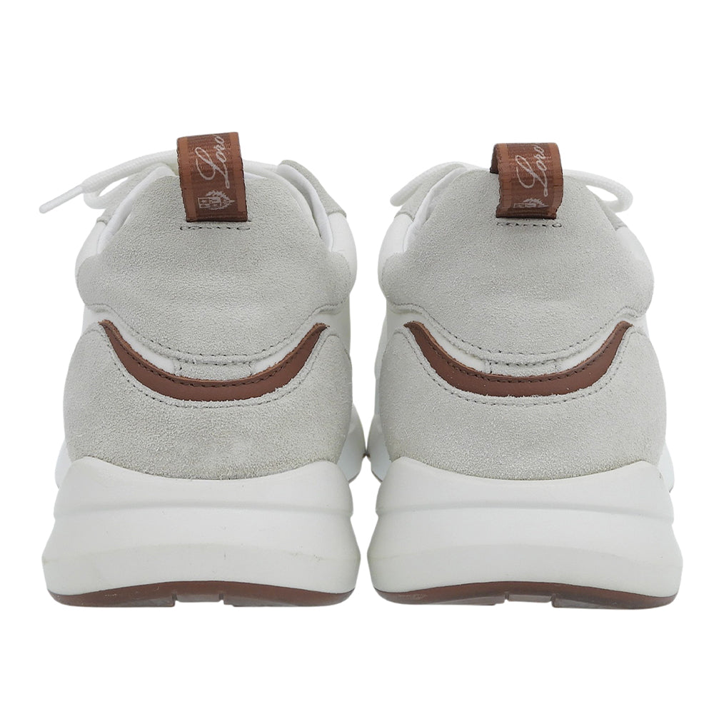 Loro Piana ロロピアーナ Modular Walk モジュラー ウォーク スニーカー レザー×スエード シューズ メンズ ホワイト 40 シューズ