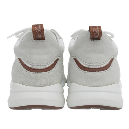 Loro Piana ロロピアーナ Modular Walk モジュラー ウォーク スニーカー レザー×スエード シューズ メンズ ホワイト 40 シューズ