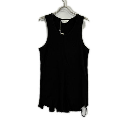 ANCELLM アンセルム 26SS ANC-STD-CT04 ブラック DAMAGE WAFFLE TANK トップス